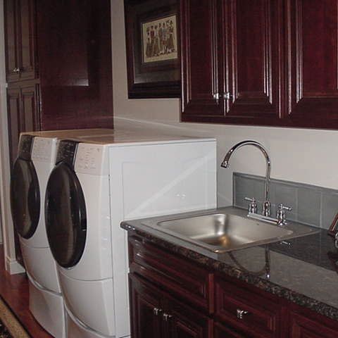 Washing Machine Near the Sink — Atchison, KS — L&L Construction
