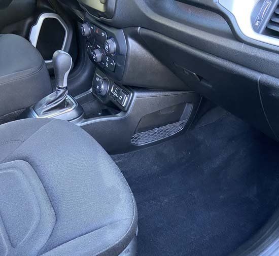 clean grey car seat