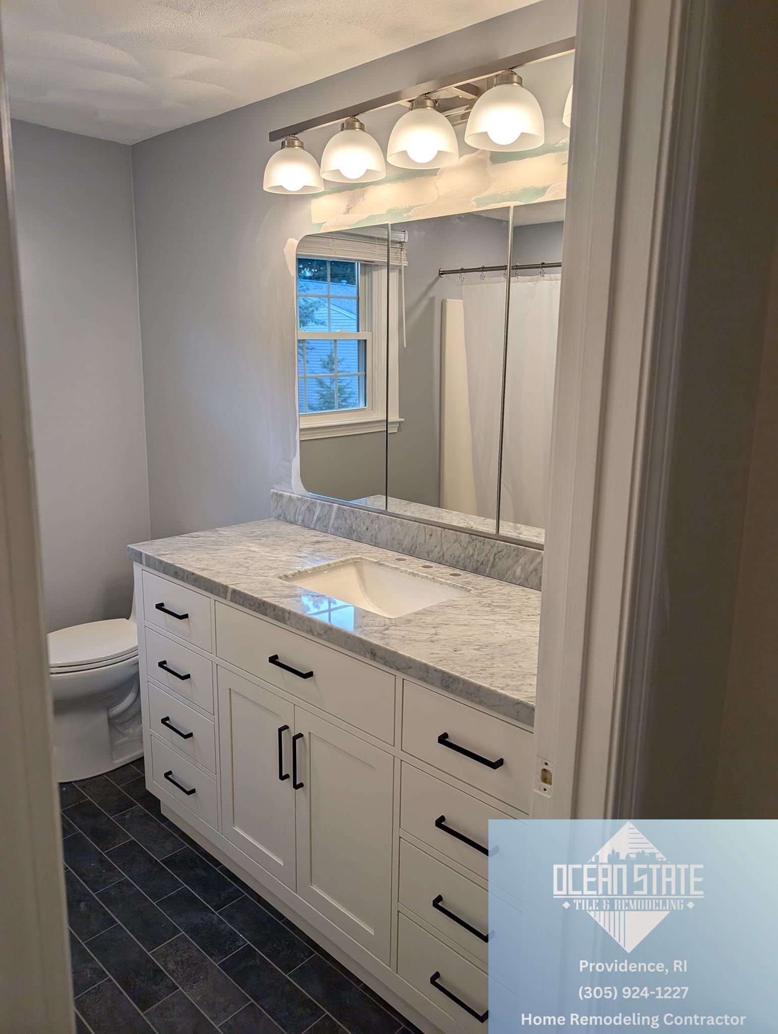 Full bathroom remodel in Providence Rhode Island - Ocean State Tile