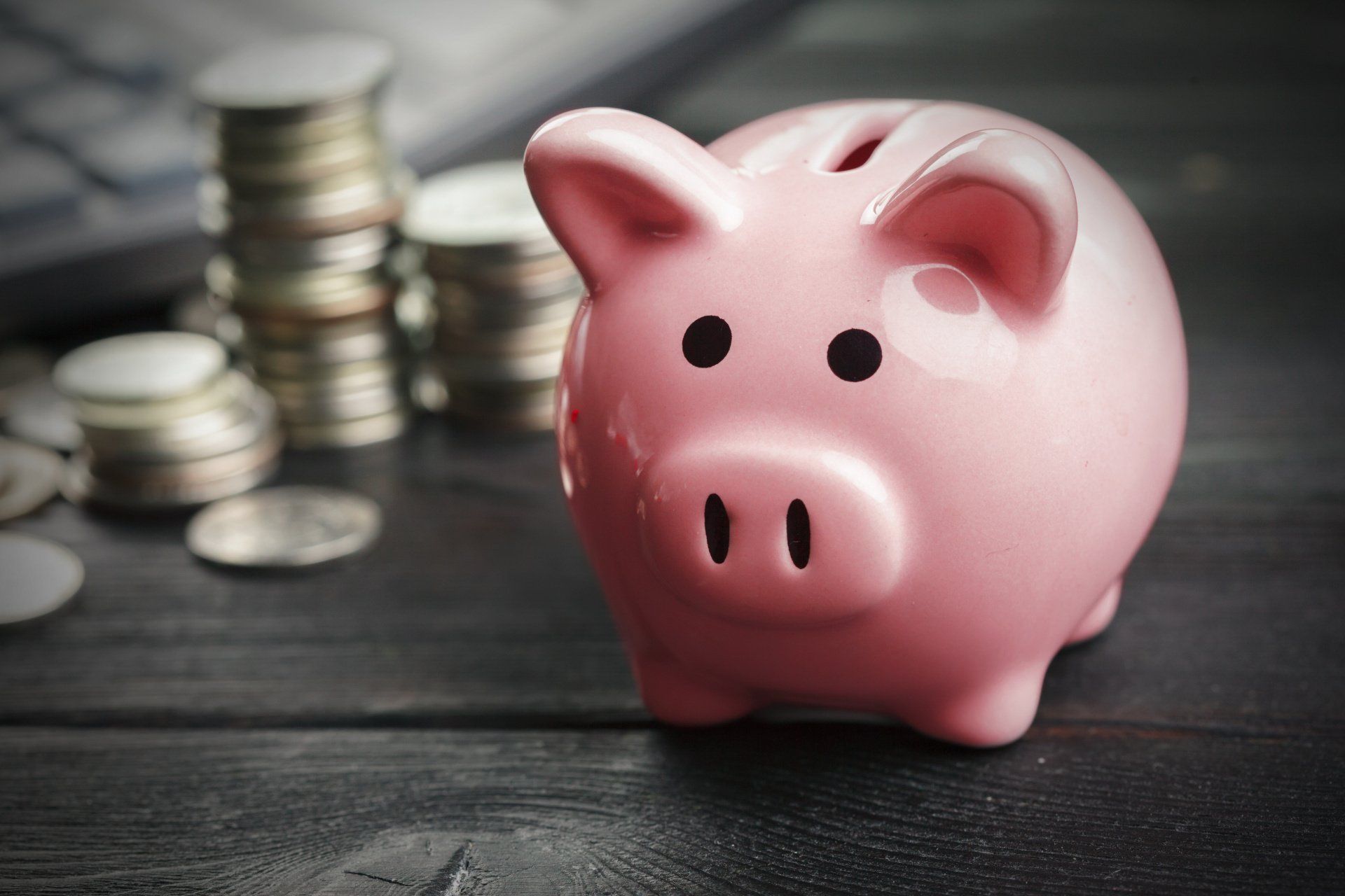 piggy bank with money for retirement savings