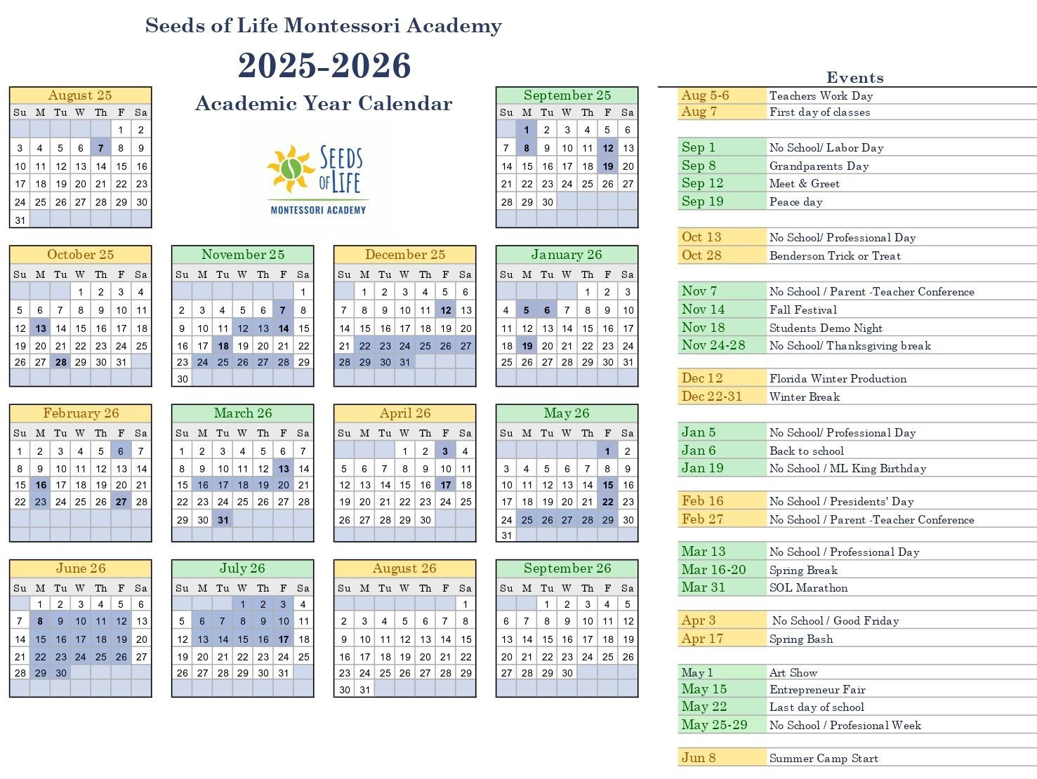 School Calendar