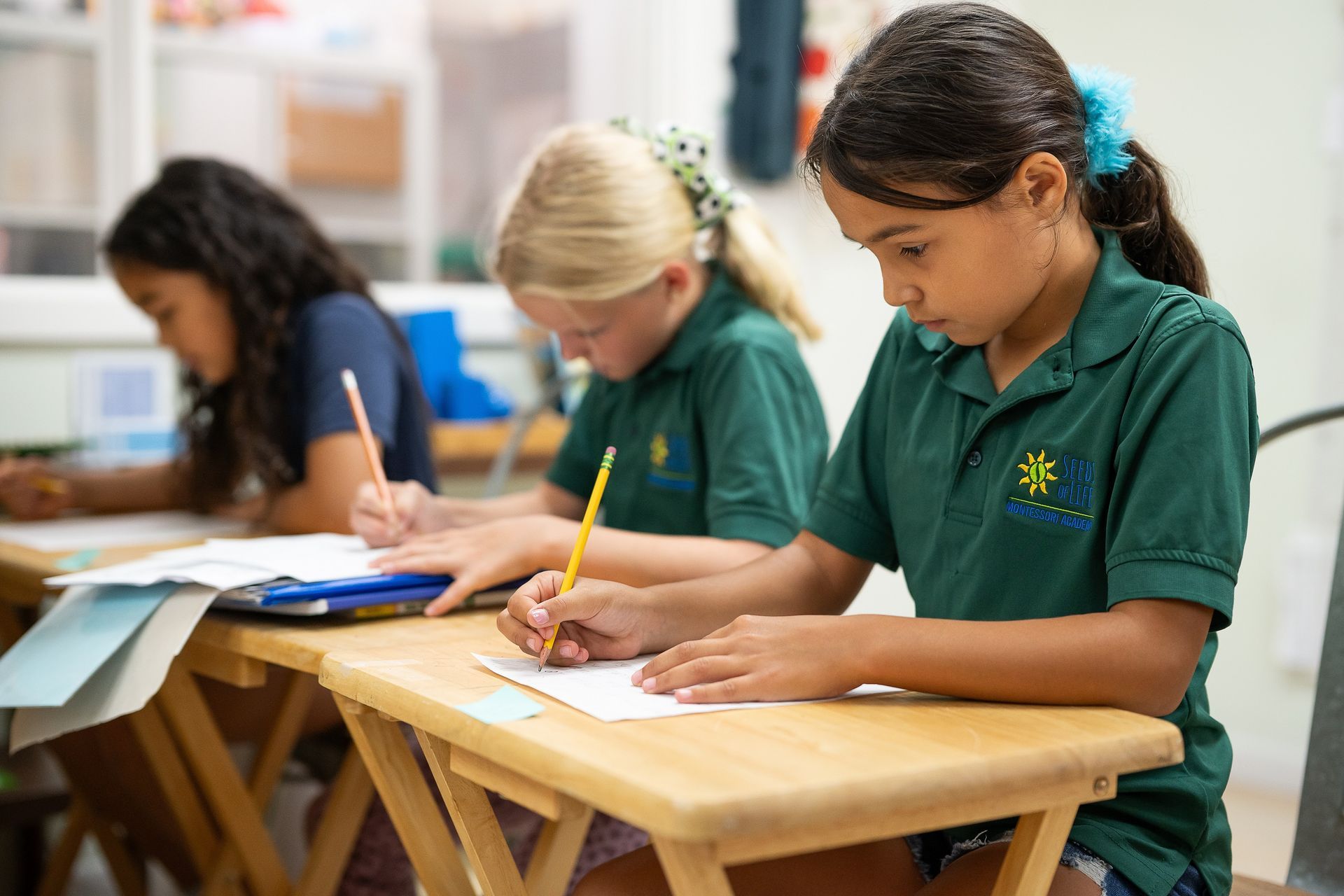 montessori students working on some activity