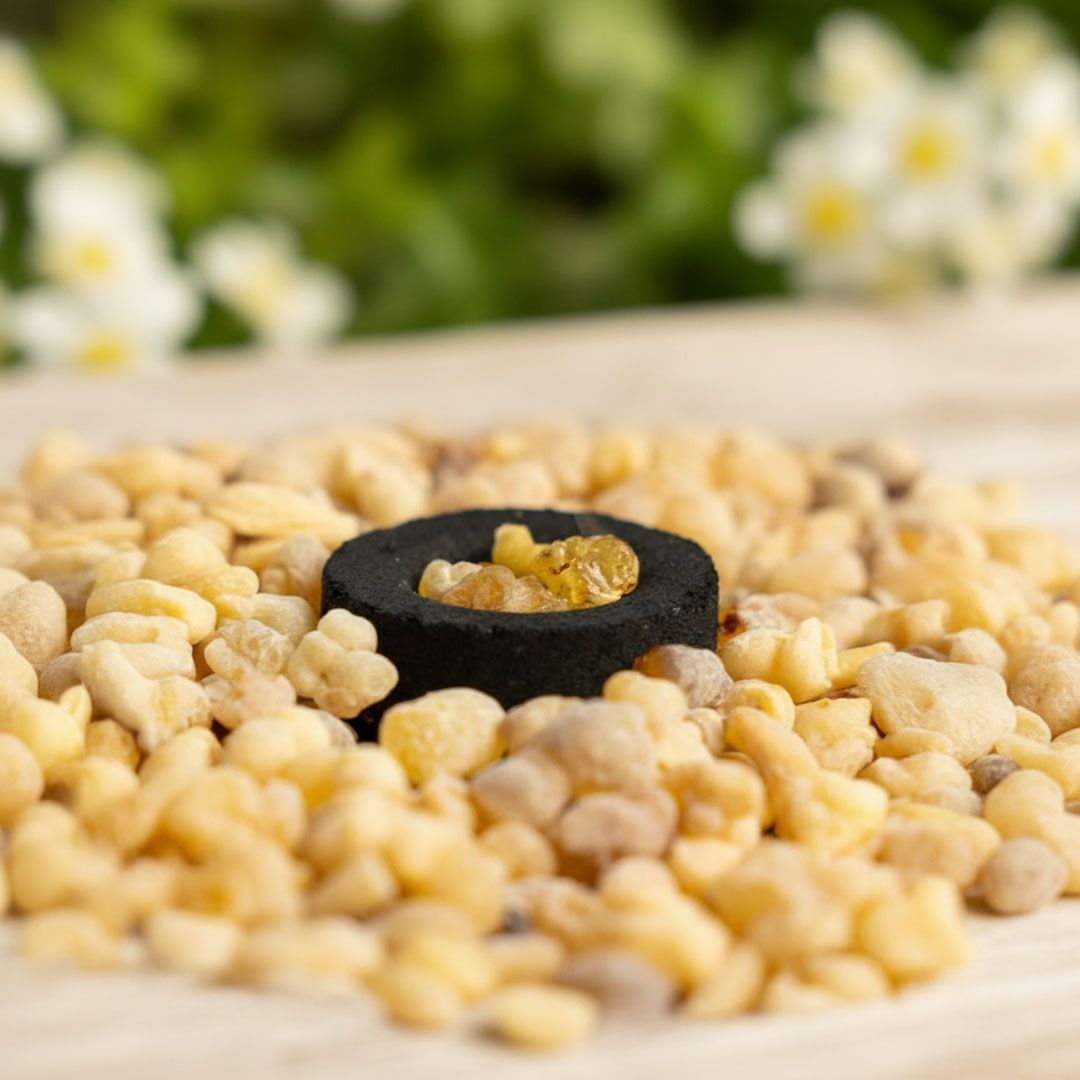 Resine di incenso. Distribuiti da Bio Radhika