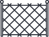 Temporary mesh fencing
