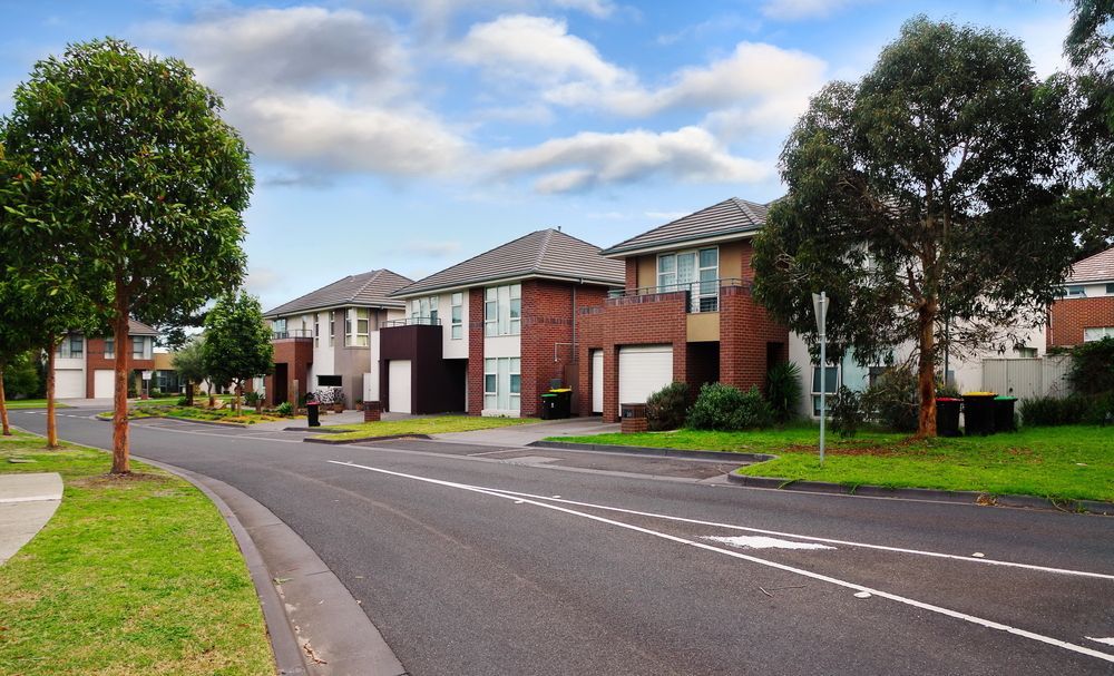 Quiet Suburban Street With Brick Houses — Gatley Building Design in Moore Park, QLD