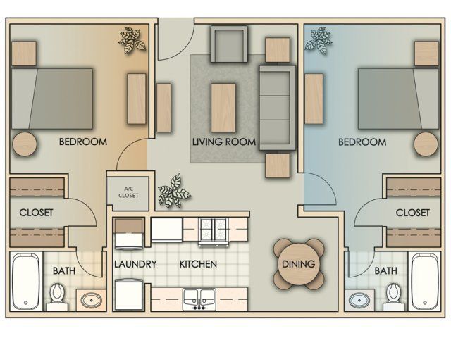TWO BEDROOM