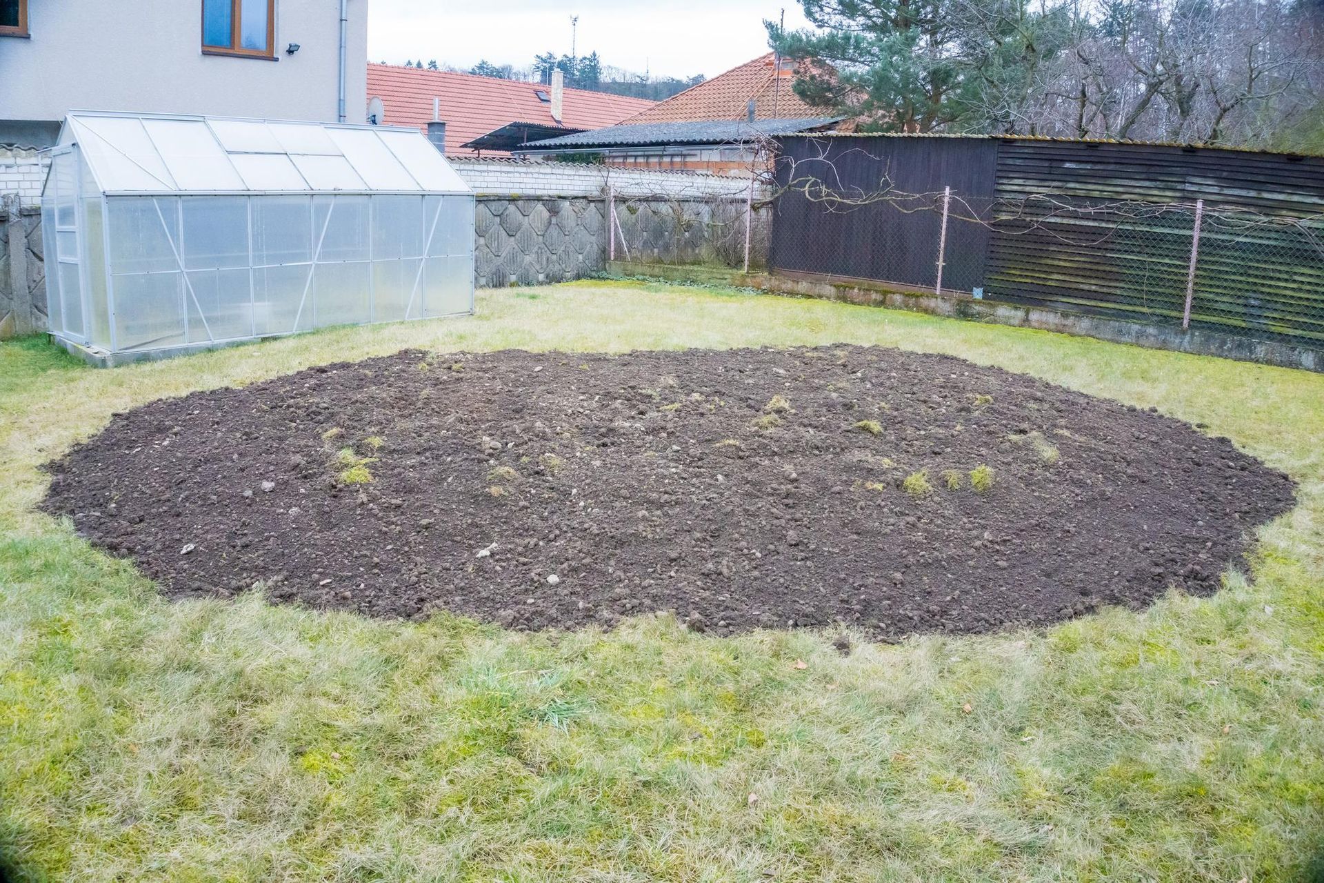 Large Pile of Dirt in The Middle of The Yard