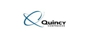 The quincy compressor logo is on a white background.