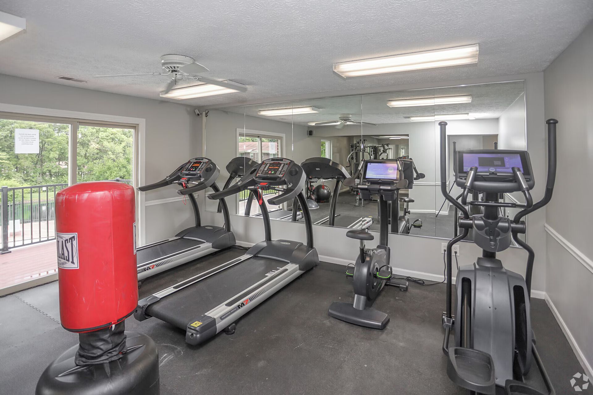 fitness center.