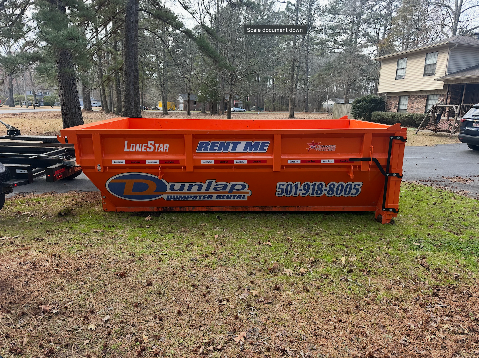 Dumpster rentals in Cabot, AR photo at Dunlap Lawn & Junk AR