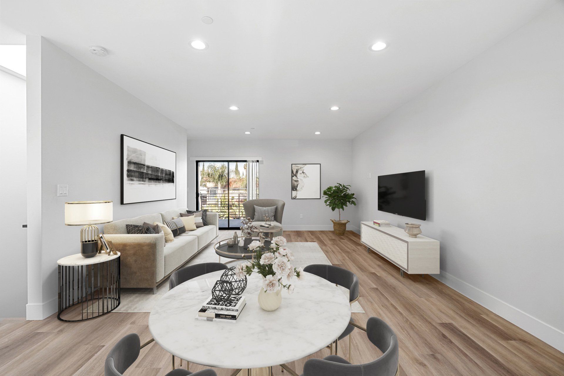 14802 Vanowen Street living room