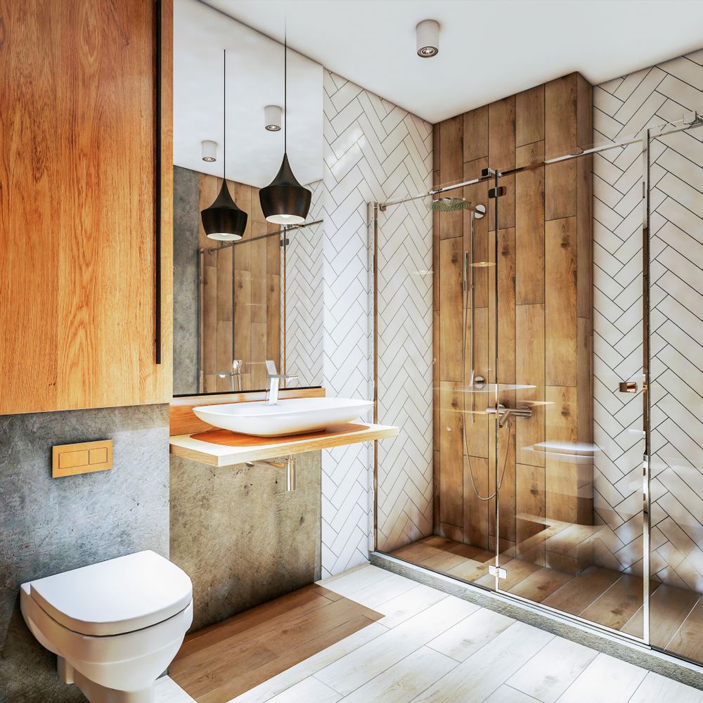 Modern Bathroom with Toilet — Zero 21 Fit-Outs & Joinery: Kitchen Renovation Gold Coast in Molendinar, QLD