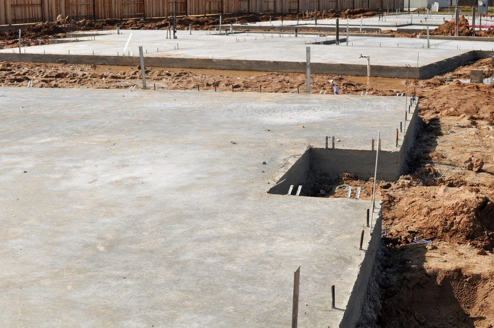 New Property Home Foundation Construction With Conrete Slab — Maitland Concreting Specialists In Maitland New South Wales