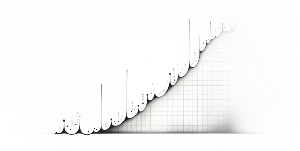 A black and white graph with arabic writing on a white background.