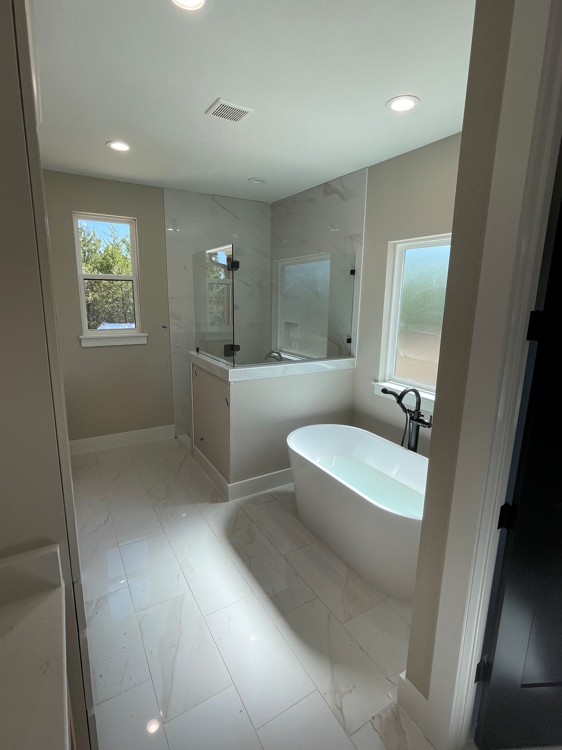 White Bathroom — Vinton, IA — Corridor Building & Remodeling