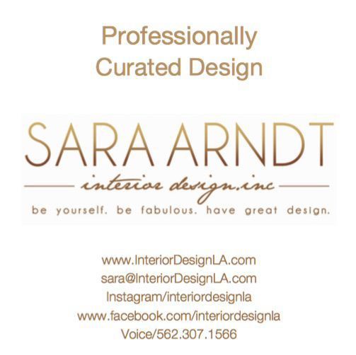 A logo for sara arndt interior design inc.
