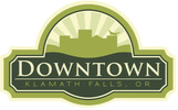 A logo for downtown klamath falls , or