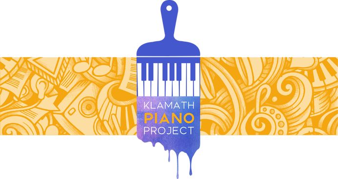 The logo for the piano project is a brush with piano keys on it.