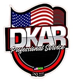 Logo with American flag, 