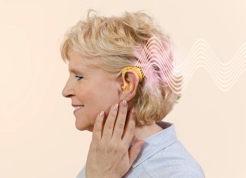 Senior Woman with Hearing Aid — Sanford FL — Accurate Heating Technology Inc