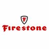 Firestone logo with red stylized text and shield emblem on a white background
