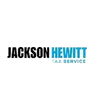 Jackson Hewitt Tax Service logo in black and blue on a white background