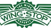 Wingstop logo in green and white with wing graphics and “The Wing Experts” text