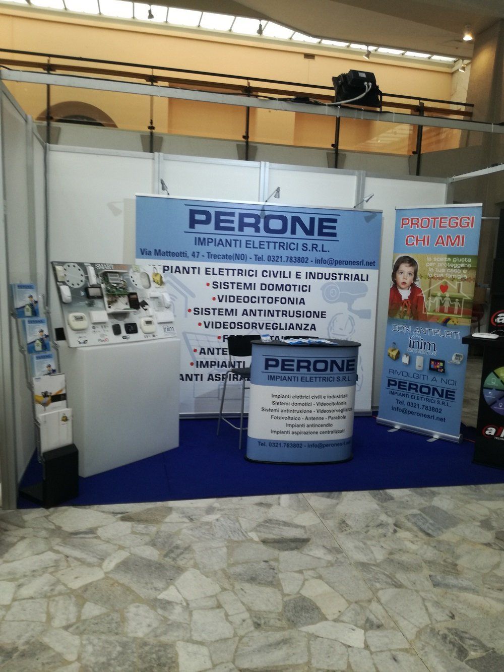 Stand espositivo ditta impianti elettrici