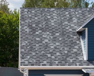 Roofing Contractors — House Lined with Gray Shingles in Bountiful, UT