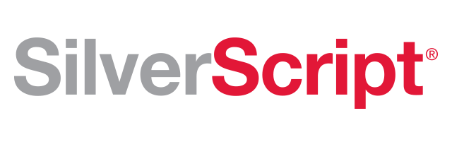 SilverScript logo with grey text, red “Script” with an “®” symbol.
