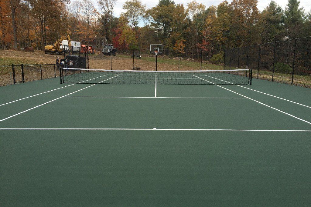 Newly Resurfaced Tennis Court | Tennis Court Maintenance and Repair| R.S. Site & Sport