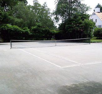 Weathered Tennis Court | Tennis Court Resurfacing | R.S. Site and Sports