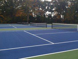 Blue Tennis Courts | Tennis Court Construction | R.S. Site & Sports