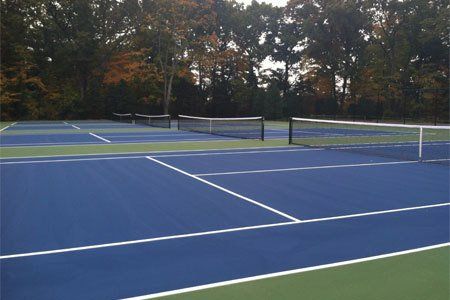 Newly Resurfaced Tennis Courts | Tennis Court Resurfacing | R.S. Site & Sports