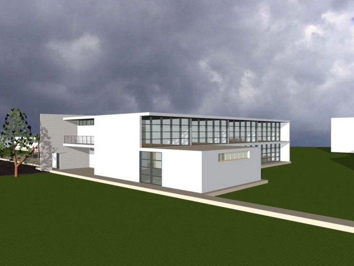 Bozza di un edificio bianco