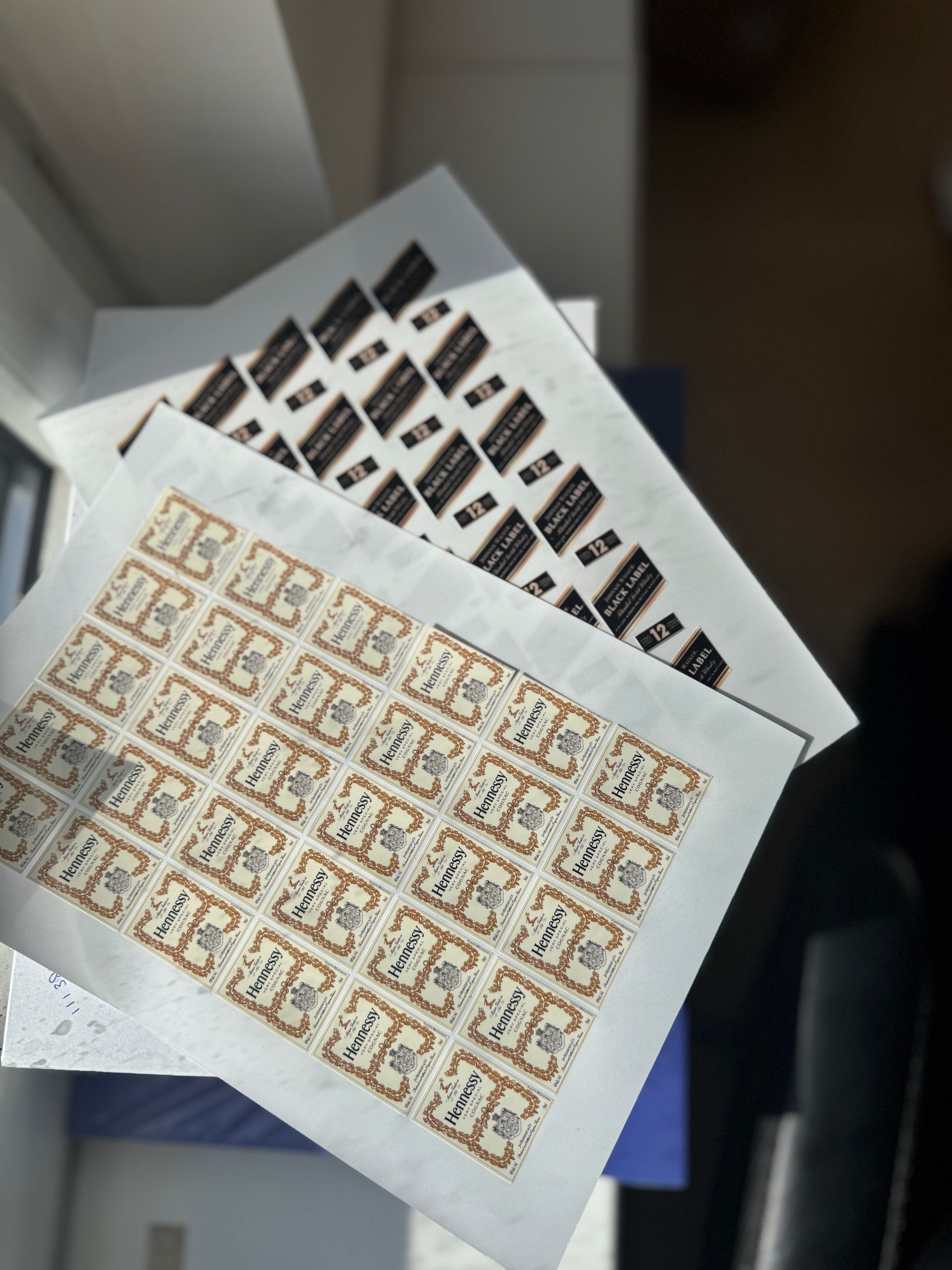 Autocollants en vinyle