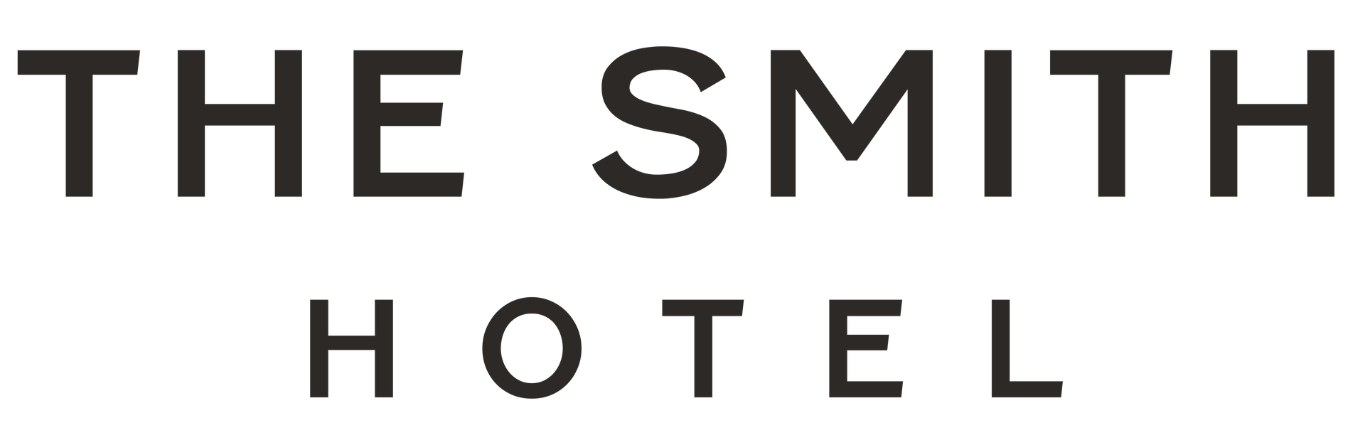 The smith hotel logo is black and white on a white background.