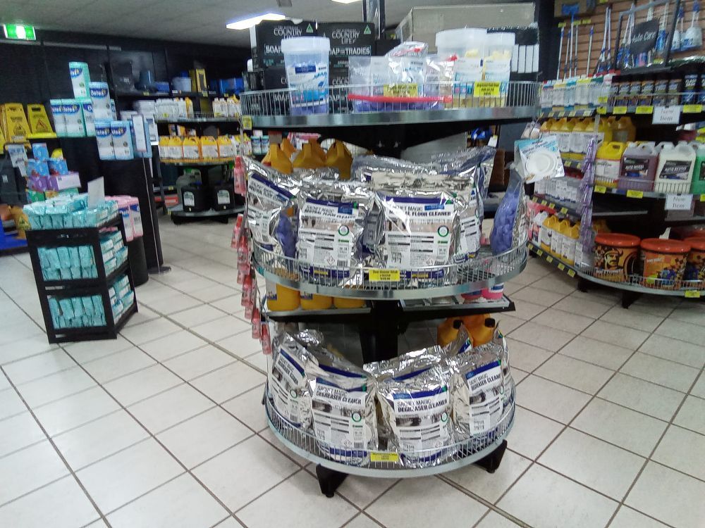 A Store Filled With Lots Of Products Including Cleaning Supplies — A1 Cleaner Carpets N Homecare In Mareeba, QLD