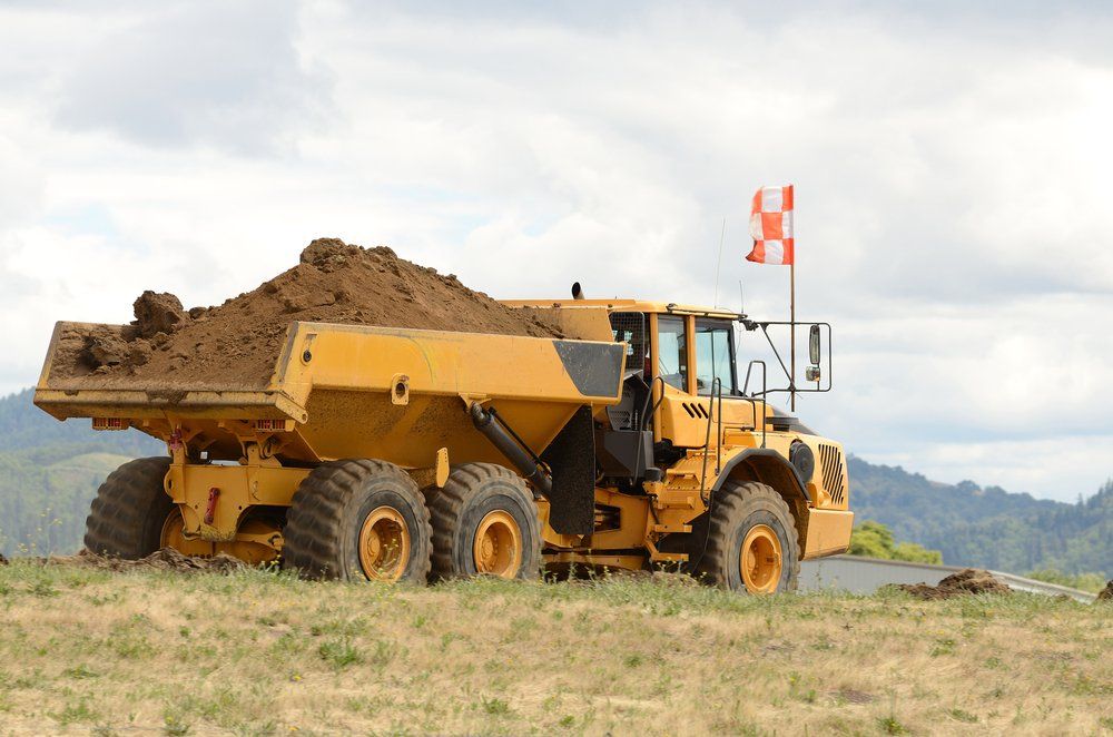Tractor Moving Soil — Earthmoving Central Highlands, QLD