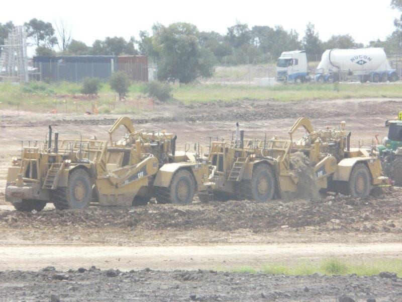 Bulldozers on Construction site — Earthmoving & Excavation Services in Rockhampton, QLD