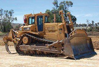 A Bulldozer clearing land for a new dam in Rockhampton — Mike Barlow Earthmoving