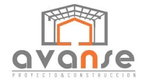 Logo for Avanse, featuring a geometric building outline in gray and orange with the name 