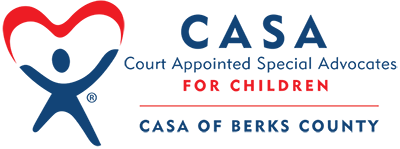 Logo for Treasure Valley Children's Relief Nursery: blue house with orange footprints and green text.