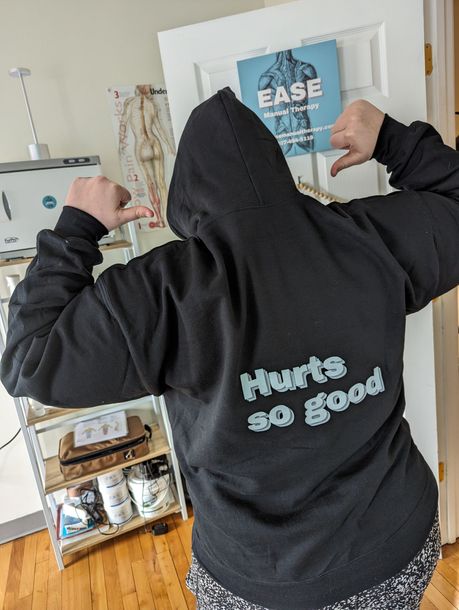 Back of Ease Manual Therapy Hoodies Now Available