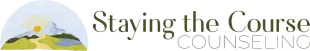 Logo: Heart with a floral design and the words