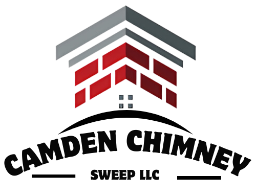 A logo for a company called camden chimney sweep llc.