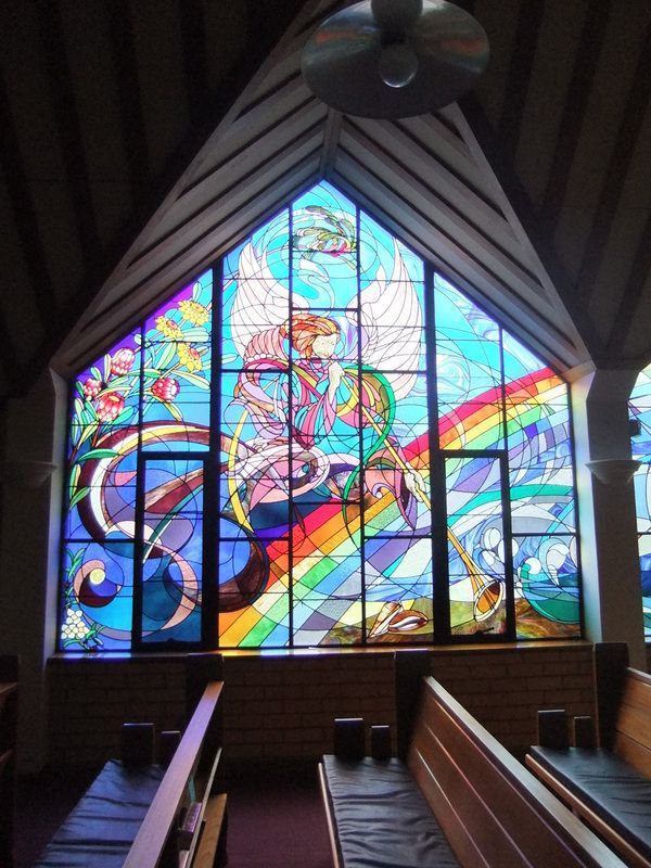 St Paul's Anglican Church Frankston - 'The Glory Window' - Left section  (Janusz Kuzbicki)