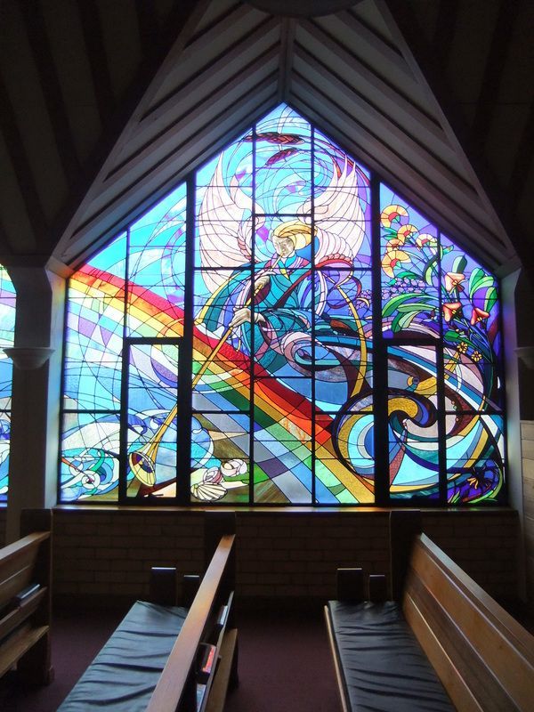 St Paul's Anglican Church Frankston - 'The Glory Window' -right section.  (Janusz Kuzbicki)