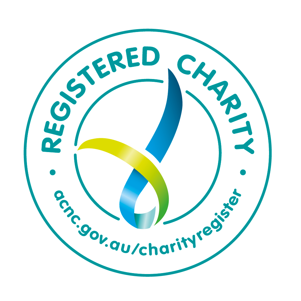 A logo for registered charity acnc.gov.au/charityregister