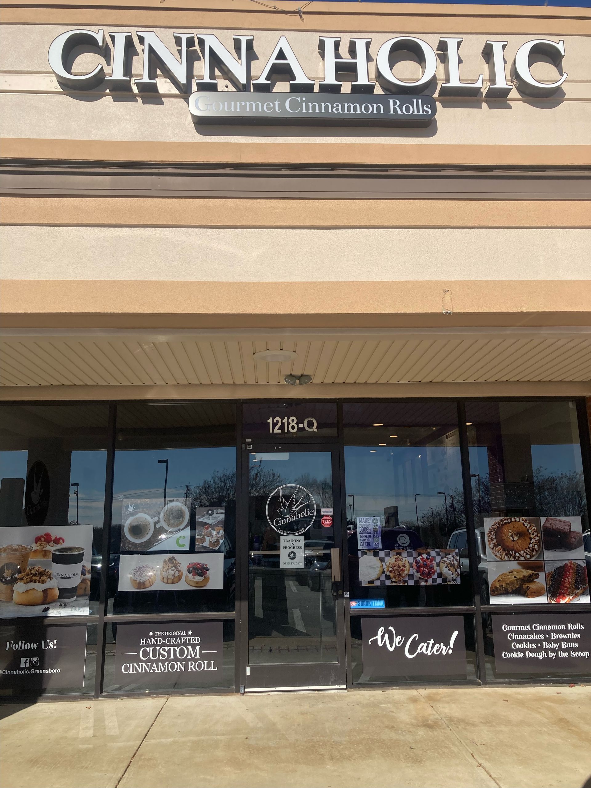 Cinnaholic Greensboro NC storefront